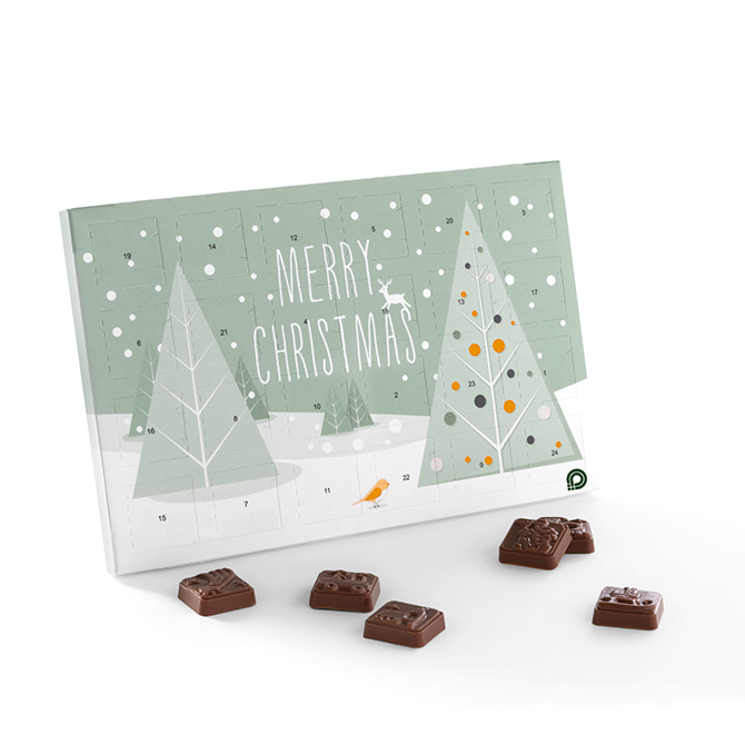 Tisch-Adventskalender, Vollmilchschokolade