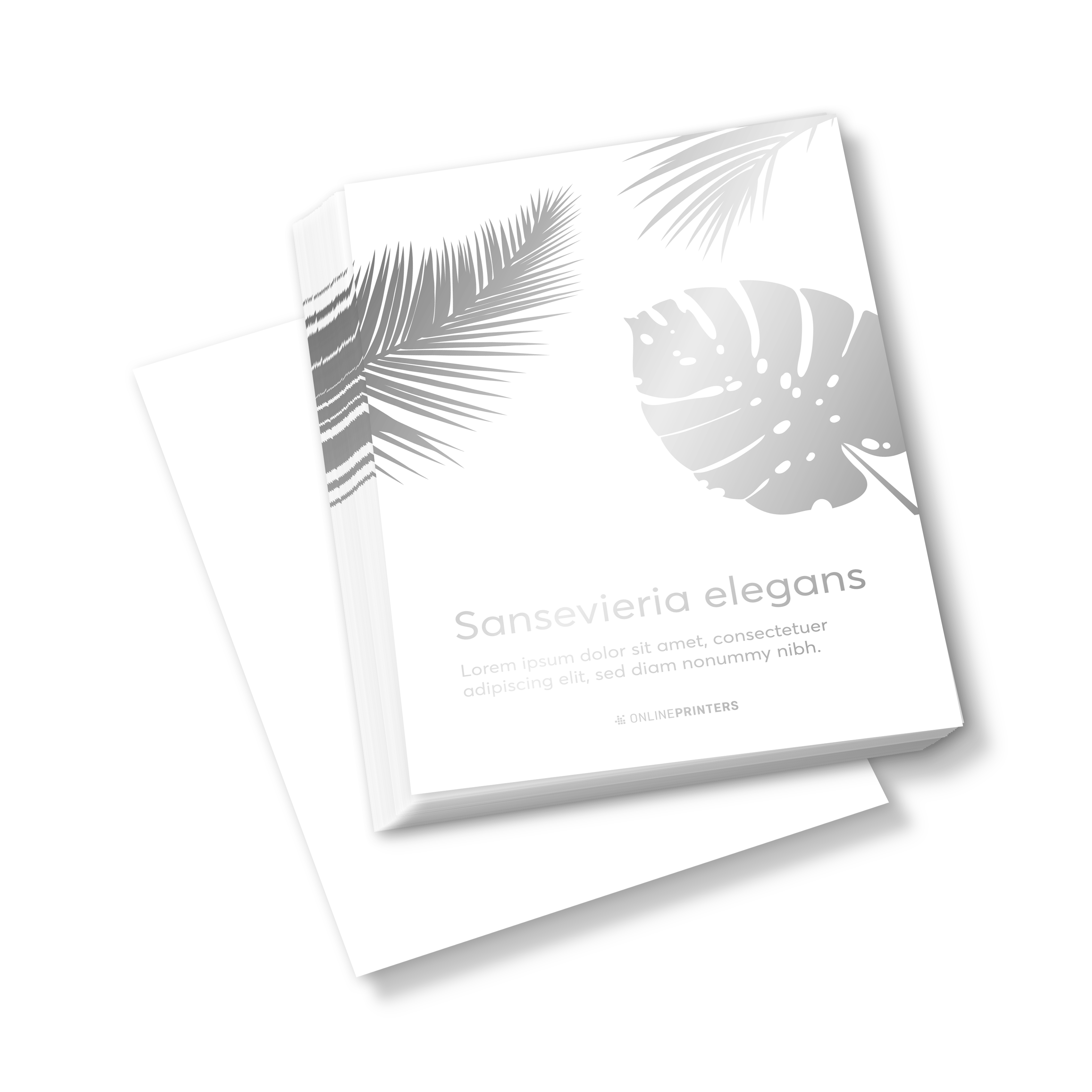 Flyer mit Effektfarben, einseitig bedruckt