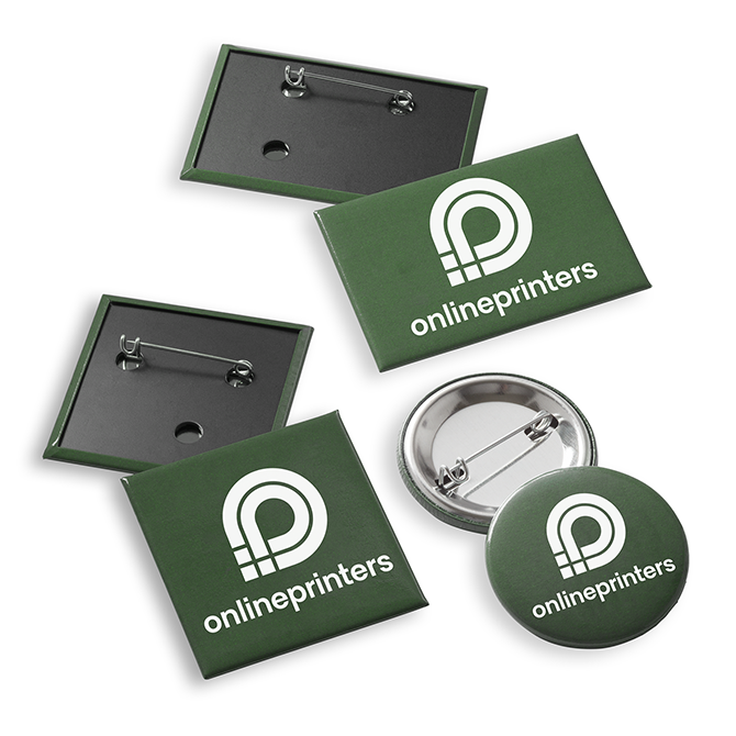 Bild Buttons mit Nadelverschluss