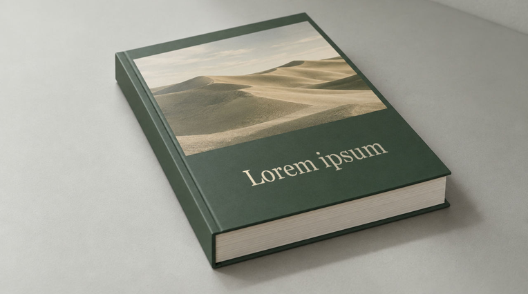 Bild Hardcover-Buch mit bedrucktem, festem Einband und geradem R�cken