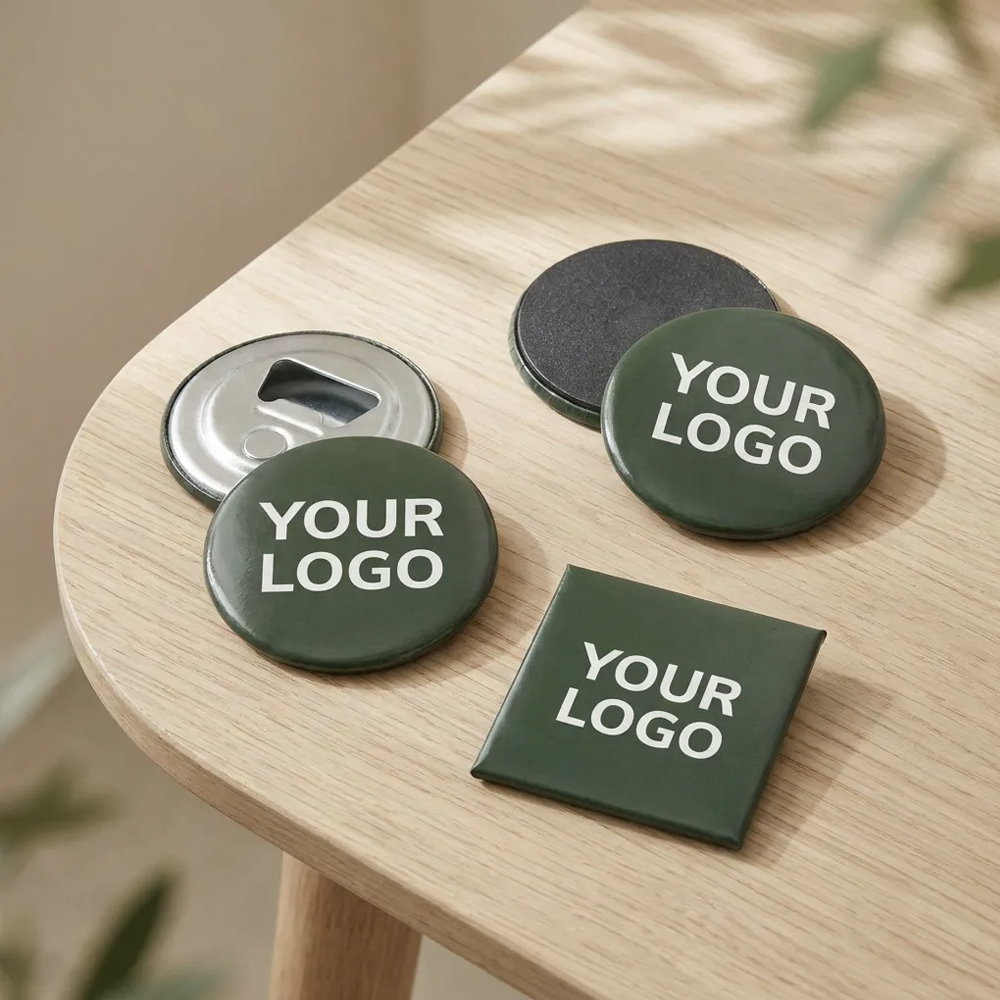 Bild Runde Buttons mit unterschiedlichen Motiven
