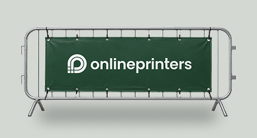 Bild Bedrucktes Werbebanner