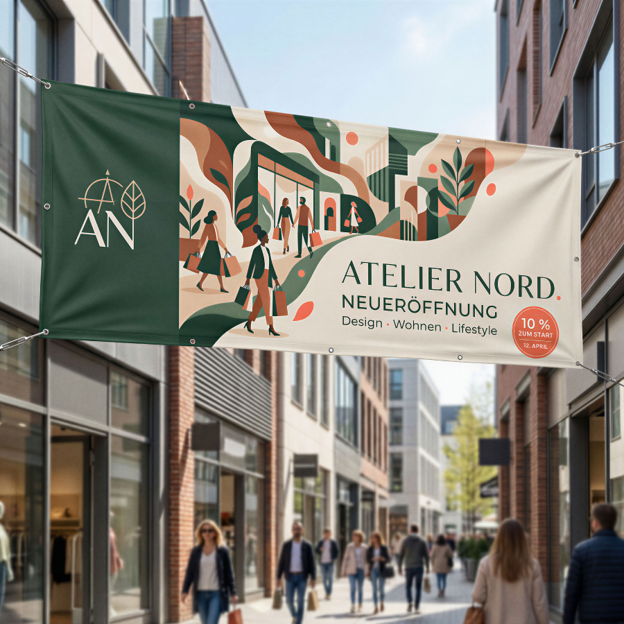 Bild Werbebanner am Point of Sale