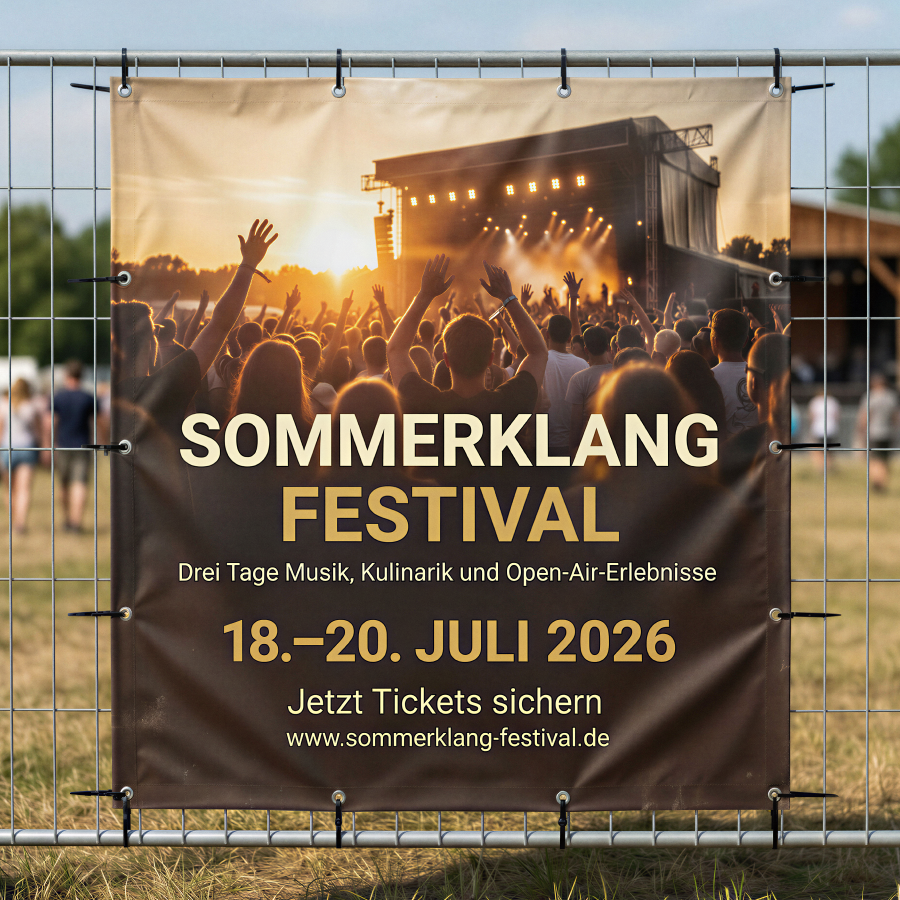 Bild Banner auf Festival