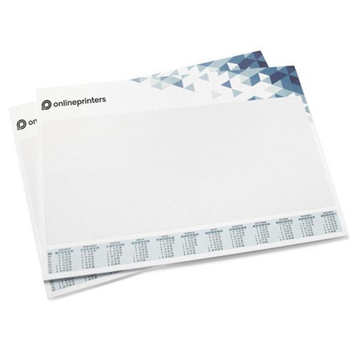 100 Sous-mains A3 | 25 feuilles | 80 g/m² papier offset | recto seul