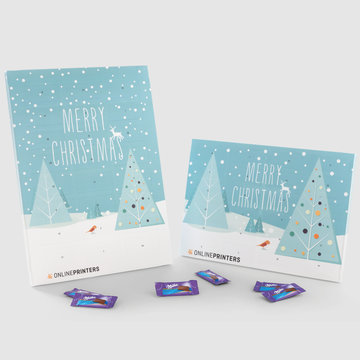 Wand Adventskalender Mit Milka Drucken
