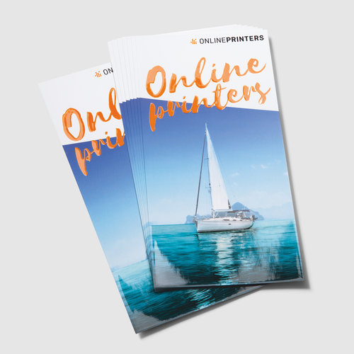 Flyer mit partiellem Relieflack