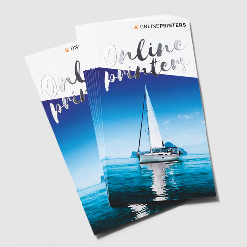 Flyer mit partieller Silberfolie