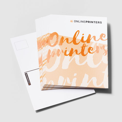 Postkarten mit partiellem UV-Lack