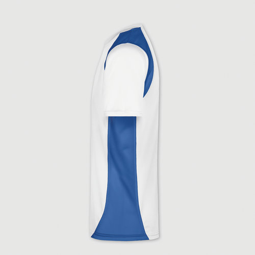 weiß / royalblau