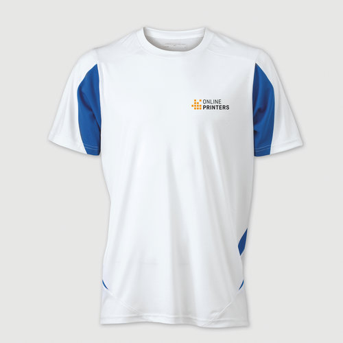 weiß / royalblau