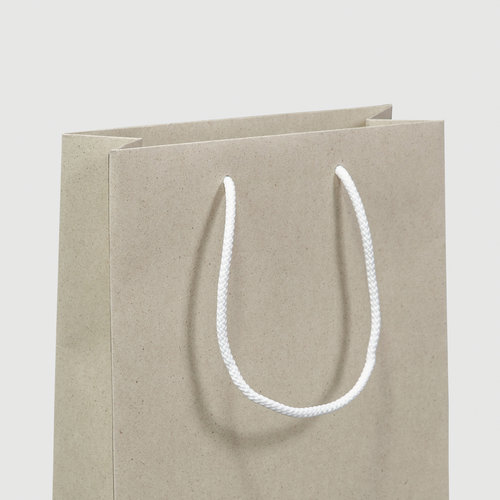 Taschen mit Stoffkordelgriffen aus Öko-/Naturpapier, 35 x 25 x 10 cm 1