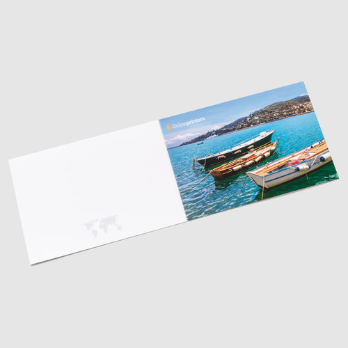 Klappkarten Querformat Din A5 Drucken