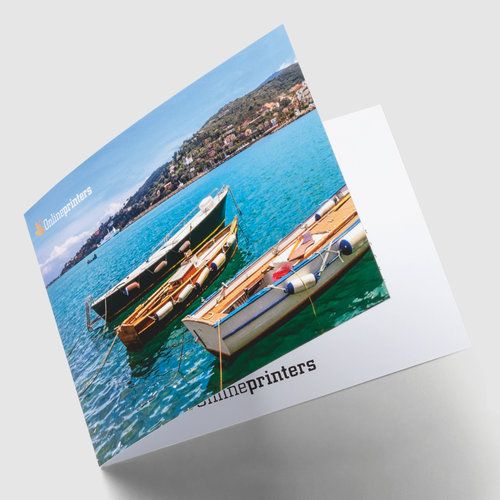 Klappkarten Querformat Din A5 Drucken