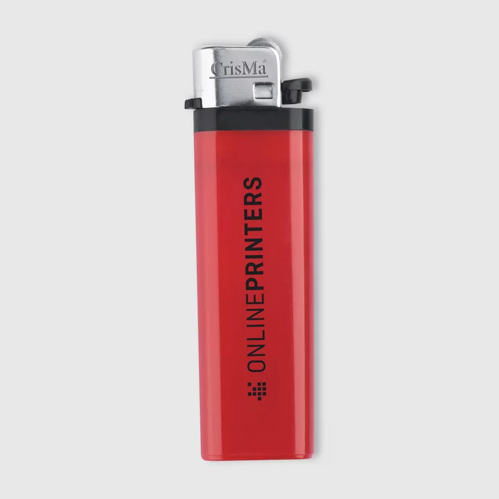 500 Feuerzeuge bedrucken, Logo einfach hochladen, Farbe: rot