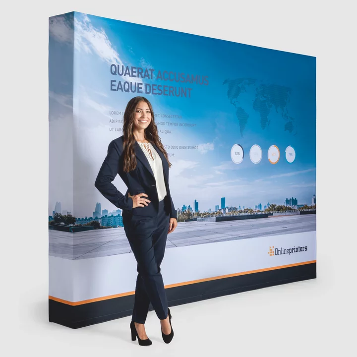 Messewand Faltdisplay inkl. Druck | 370x225cm | 250 g/m² Polyestergewebe