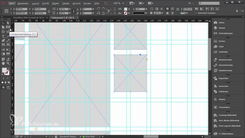 InDesign-Tutorial: Falzflyer - Lückenwerzeug