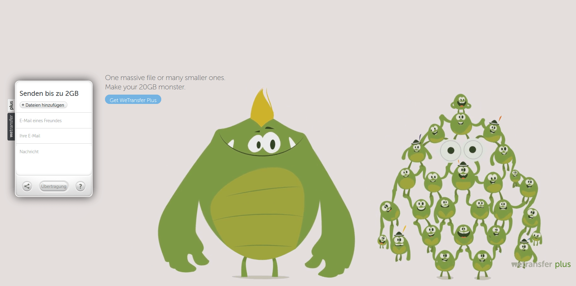 WeTransfer transportiert Dateien bis 2 GB kostenlos und ohne Registrierung