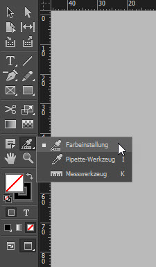 Werkzeug "Farbeinstellung" (erweiterte Pipette) in Adobe InDesign CC