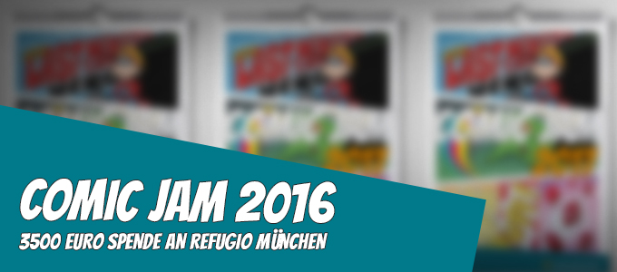 Comic-Jam-Erlös an Refugio München gespendet