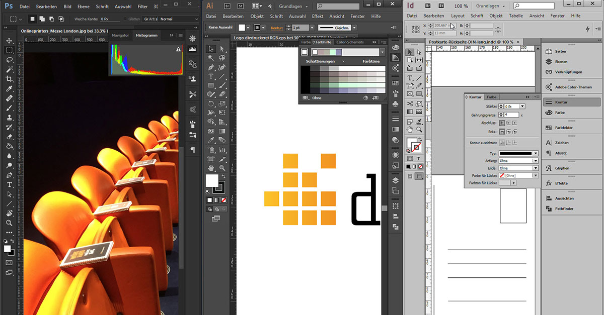 Druckdaten Erstellen In Illustrator Photoshop Indesign