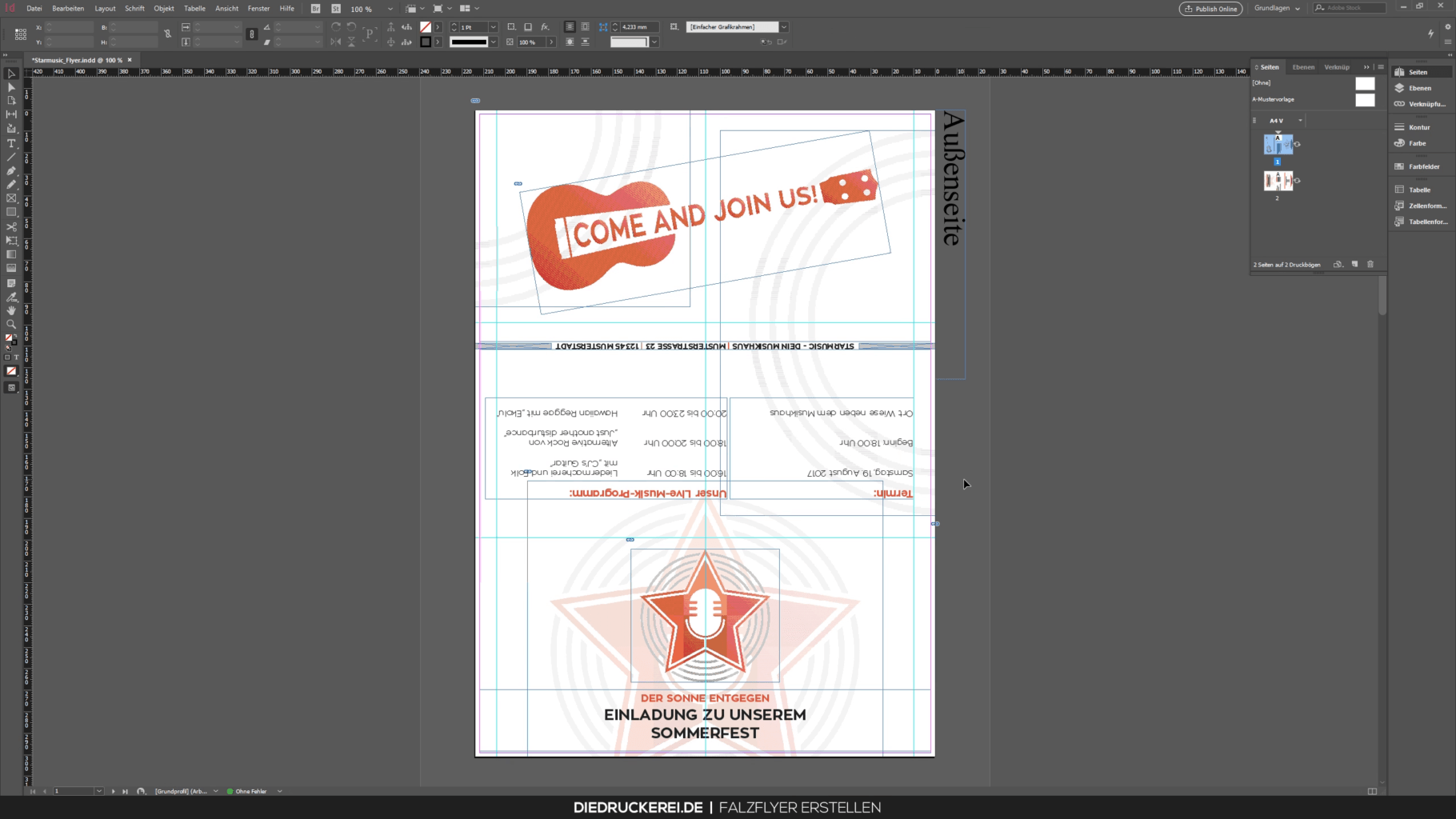 In Indesign 6 Seiten Flyer Mit Wickelfalz Anlegen So Geht S