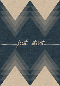 notizbuch-designvorlage-just-start-blau-diedruckerei.de