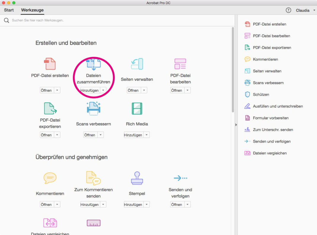 Pdf zusammenf gen in acrobat dc smallpdf onlinetools