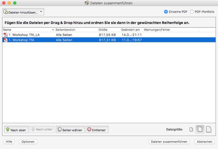 Pdf zusammenf gen in acrobat dc smallpdf onlinetools