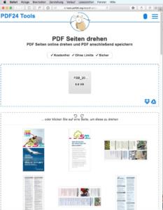 PDF-Dateien lassen sich schnell und unkompliziert mit Onlinediensten drehen. Die PDF24tools erlauben es auch, einzelne Seiten zu drehen