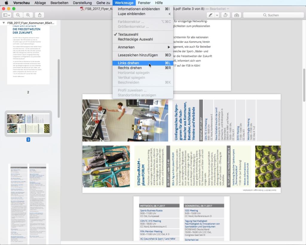 Mac-Besitzer können PDFs mit Bordmitteln drehen - schnell, kostenlos und ohne Installation
