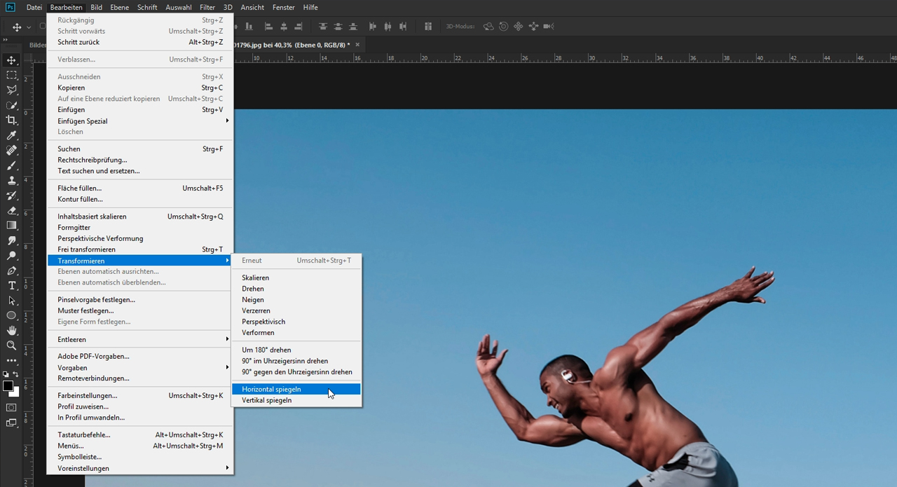 In Photoshop Ebenen spiegeln – Photoshop Basics Tutorial