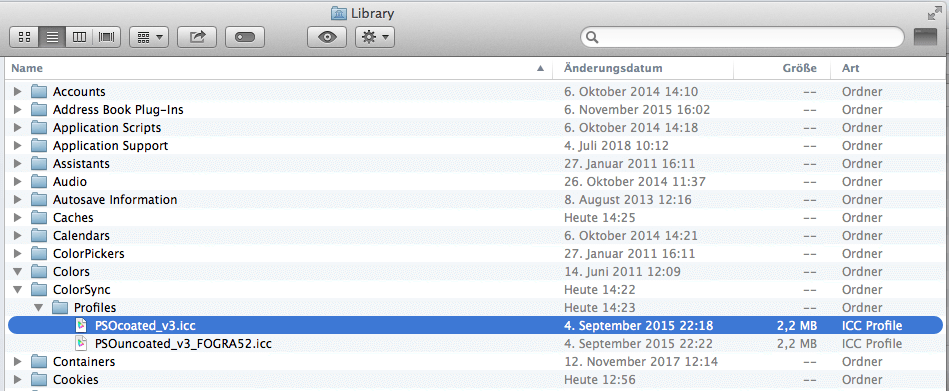 Farbprofil installieren Mac Os_Color Sync