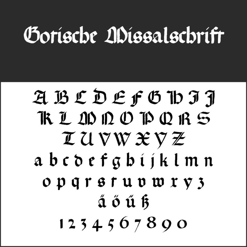 Altdeutsche Schrift - Wissenswertes und kostenlose Fonts