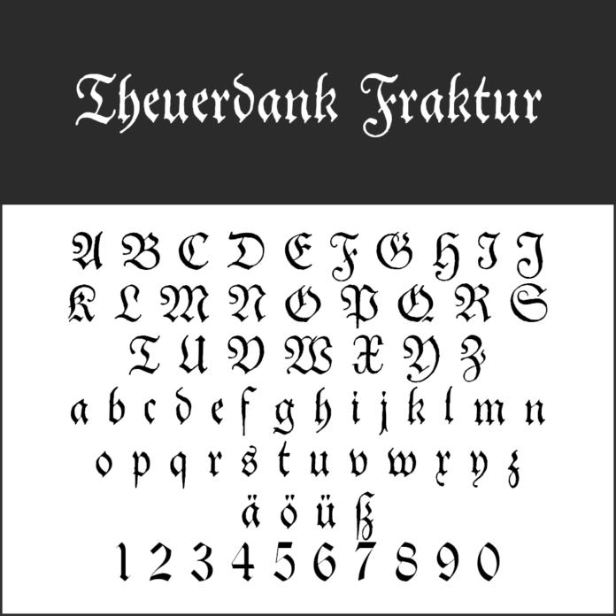 Altdeutsche Schrift - Wissenswertes und kostenlose Fonts