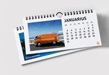 Wandkalender im Querformat