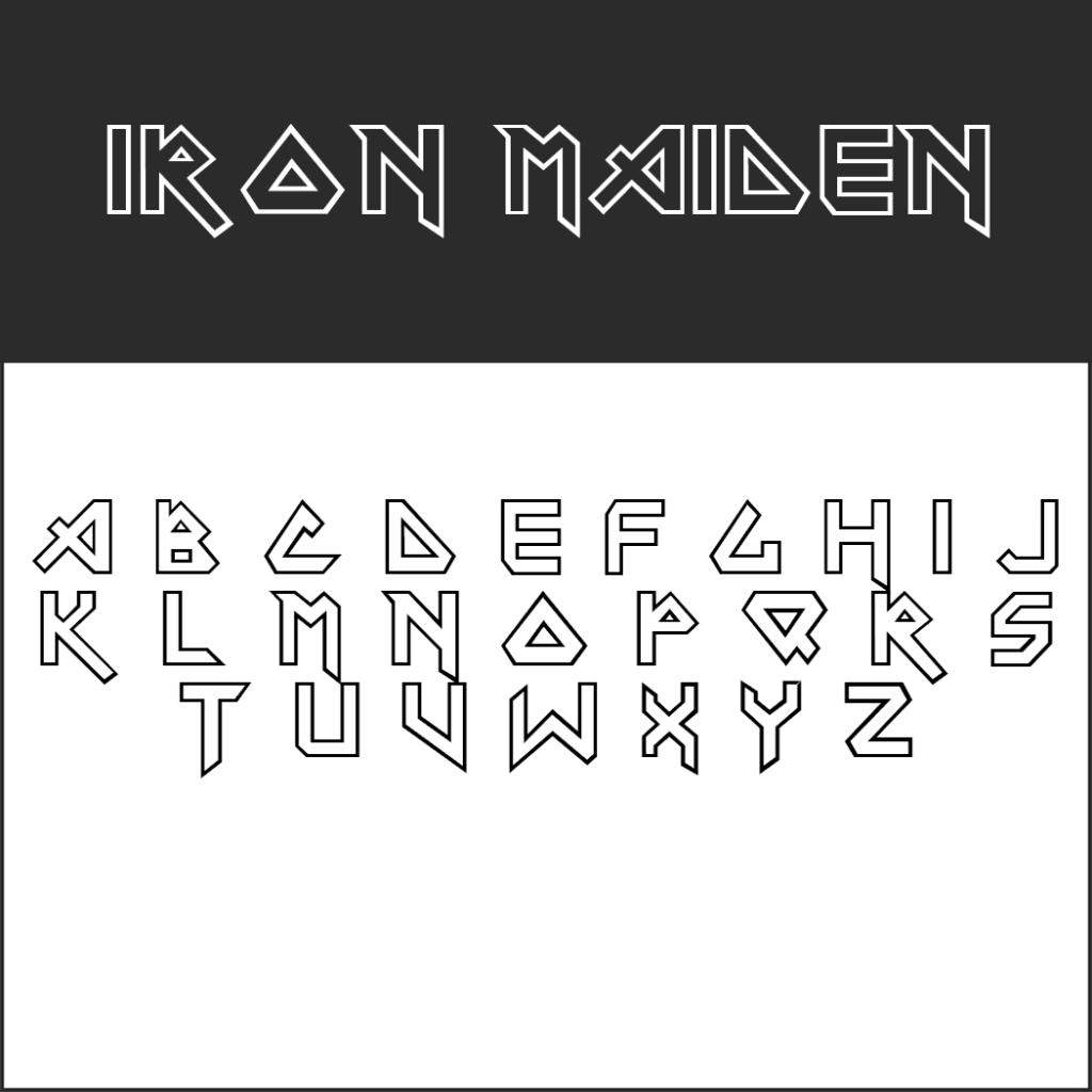 Iron Maiden Alphabet