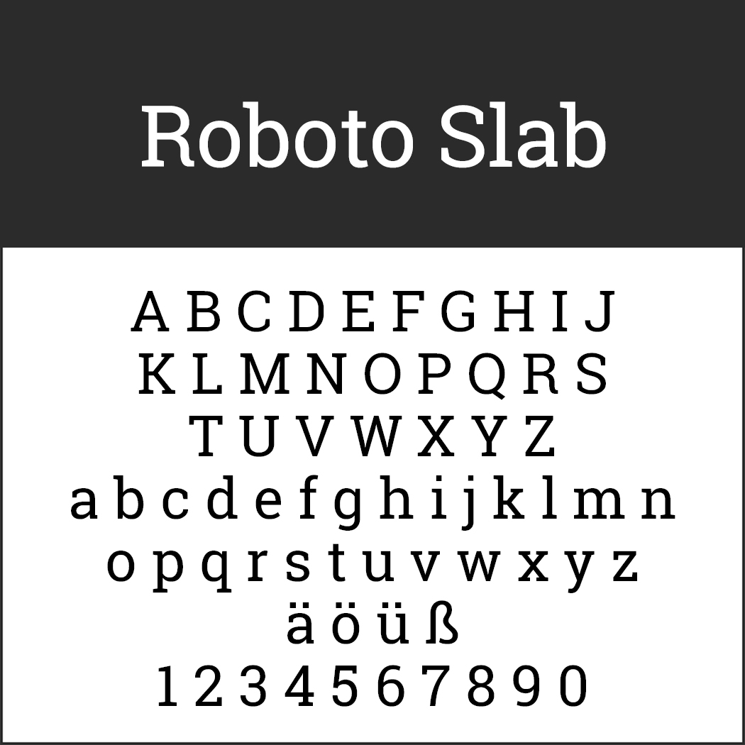 Times New Roman - Alternative: Roboto Slab