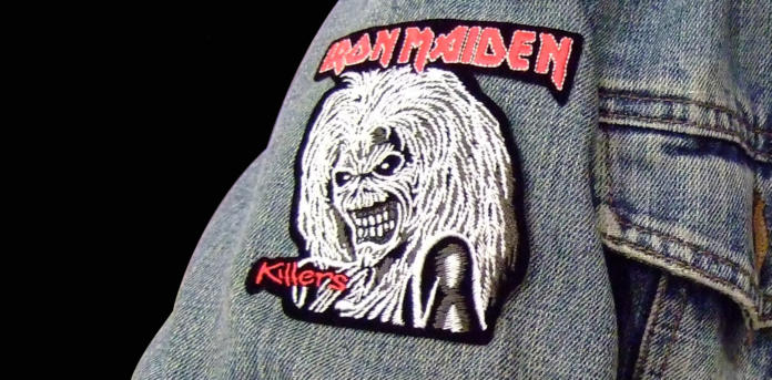 Iron-Maiden-Schrift Patch