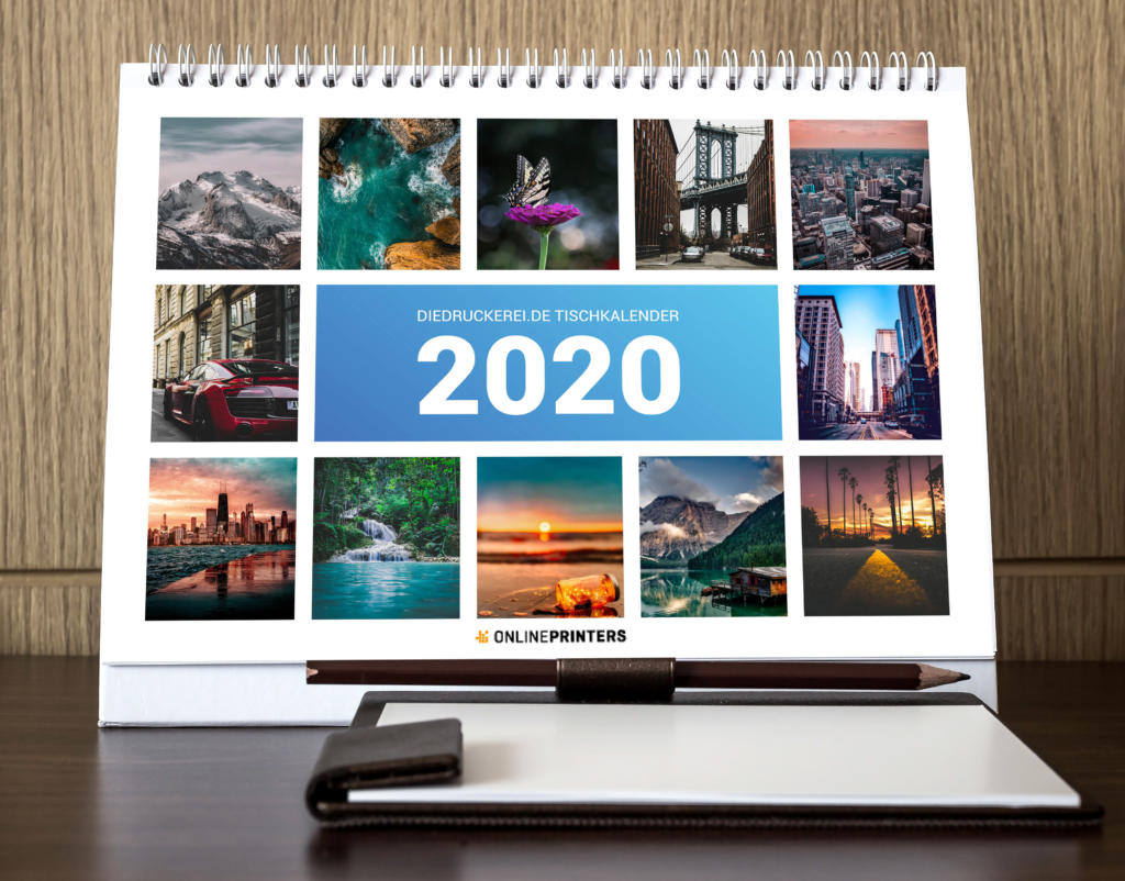 Mock-up Tischkalender