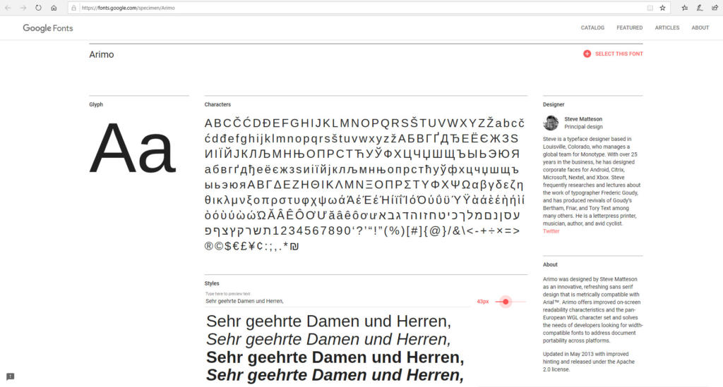 Google_Schrift_Arimo_Bewerbung