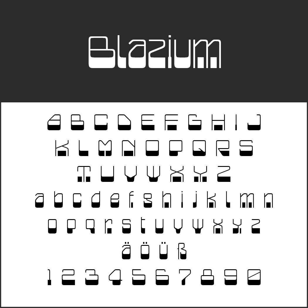 Retro Font "Blazium"