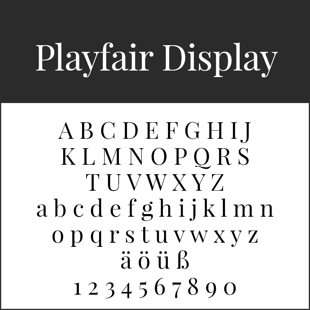 Serifenschriftart "Playfair Display"