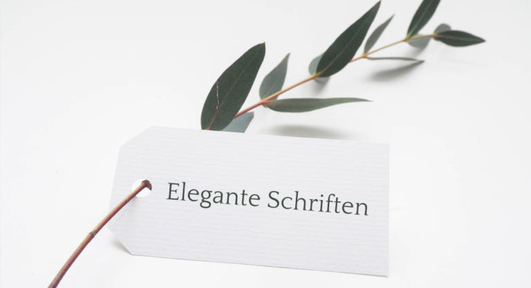 Elegante Schriften für viele Anlässe zum kostenlosen Download