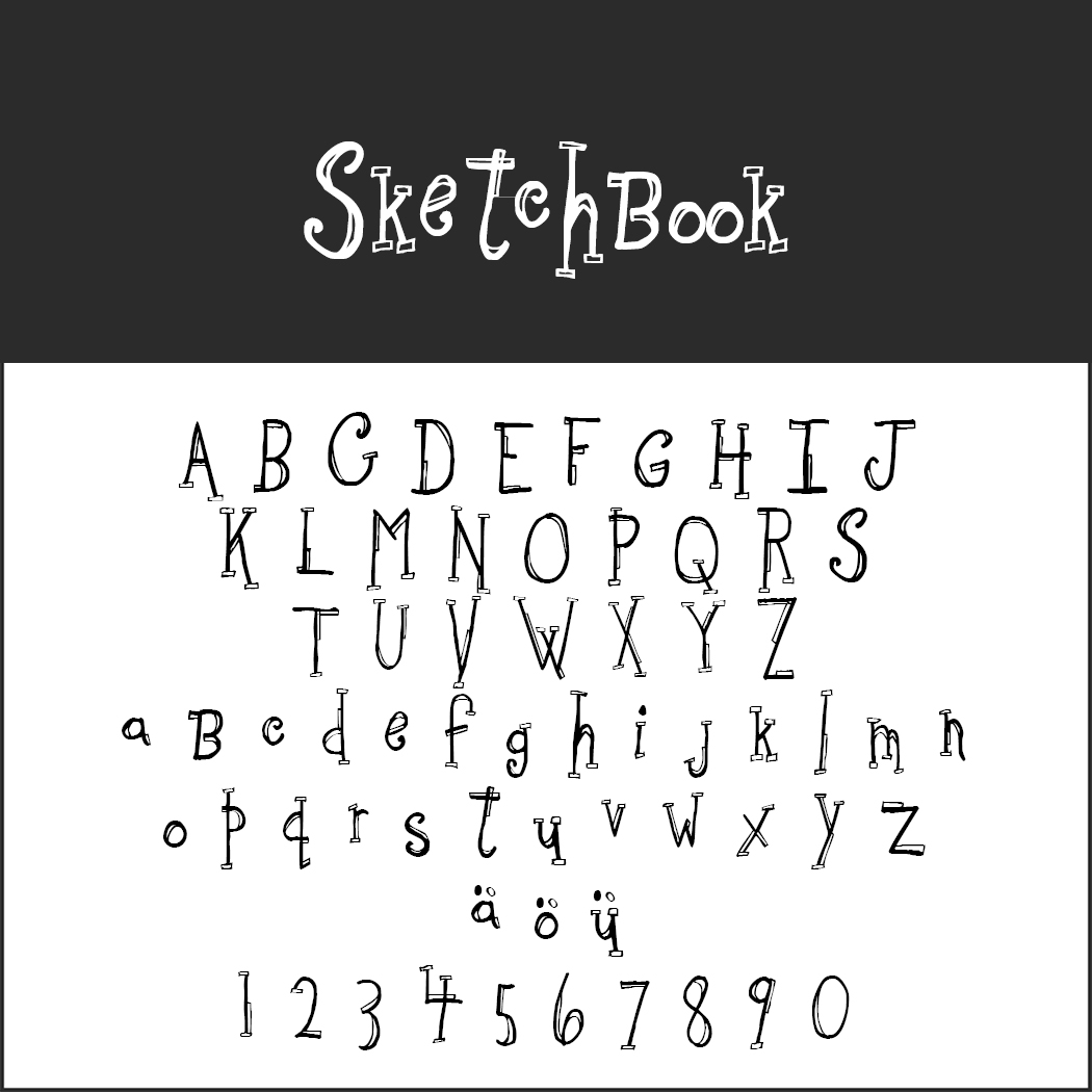 Schriftart "Sketchbook"