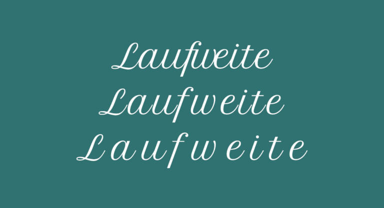 Die Laufweite: Der richtige Abstand macht den Unterschied (Typografie-Serie Teil 8)