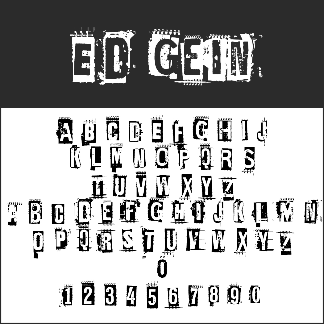 Schrift "ED GEIN"