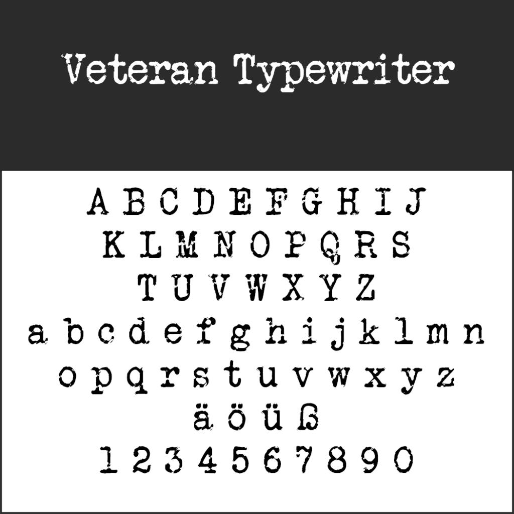 Schriftart Schreibmaschine Typewriter Fonts kostenlos downloaden