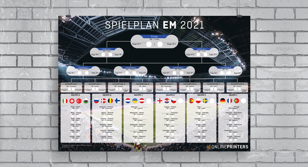 Europameisterschaft 2021: Spielpläne + viele Info's