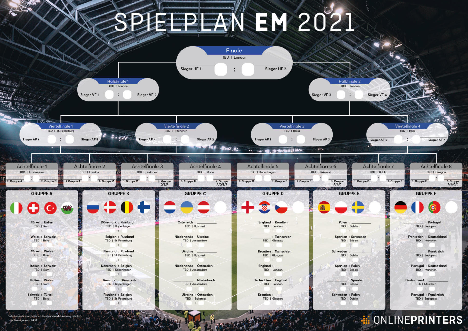 Europameisterschaft 21 Spielplane Viele Info S